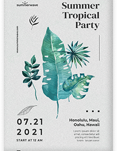 Summer tropical party